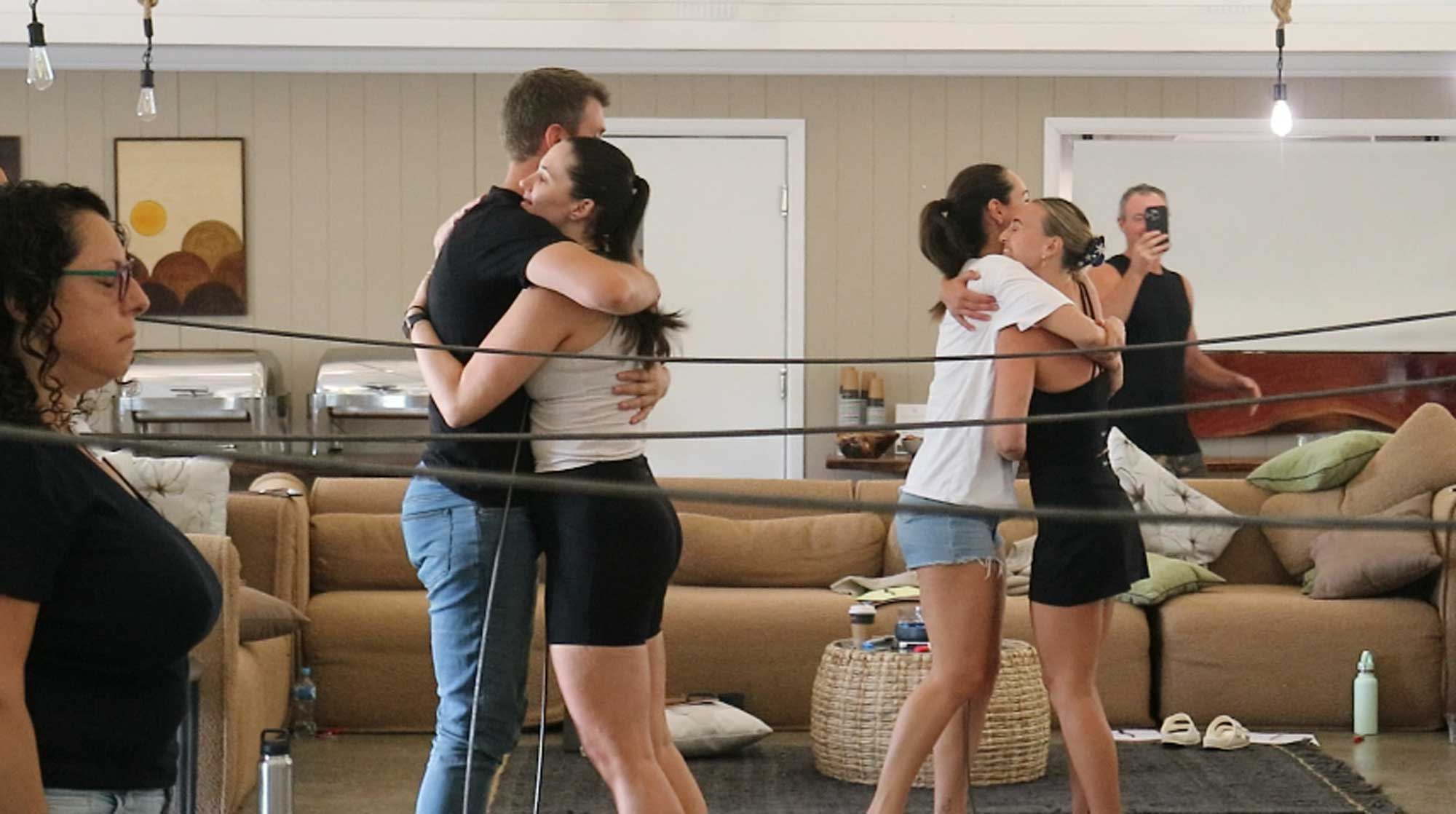 Experiential Activities People Hugging